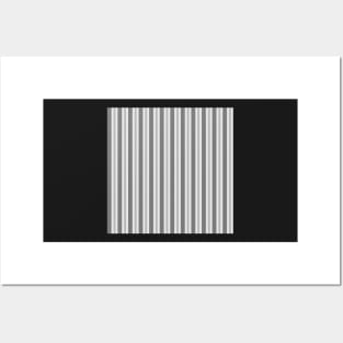 Soft Greys - Asymmetric Stripes Posters and Art